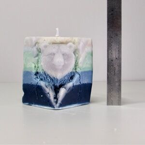 Multicolor Bear Design Candle